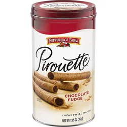 Pepperidge Farm Pirouette Crème Filled Wafers Chocolate Fudge Cookies - 13.5 Oz