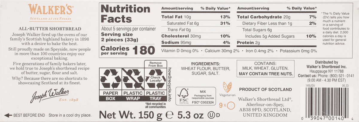 slide 12 of 14, Walker's Shortbread Rounds - 5.3 Oz, 5.3 oz