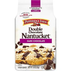 Pepperidge Farm Nantucket Crispy Double Dark Chocolate Chunk Cookies - 7.75 Oz