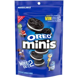 Oreo Snak Saks Mini Chocolate Sandwich Cookies - 8 Oz