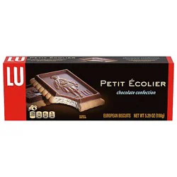 Lu Petit Ecolier European Milk Chocolate Biscuit Cookies - 5.29 Oz