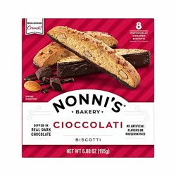 Nonnis Biscotti Cioccolati 8 Count - 6.88 Oz