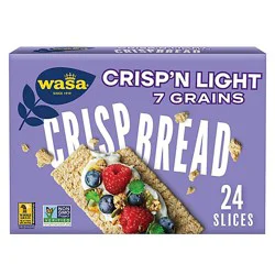 Wasa Crispbread Crisp'n Light 7 Grains Crackers - 4.9 Oz