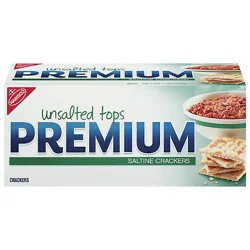 Premium Unsalted Tops Saltine Crackers - 16 Oz
