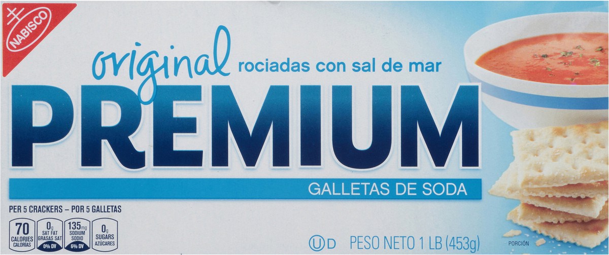 slide 10 of 14, Premium Original Saltine Crackers - 16 Oz, 16 oz
