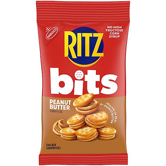 slide 1 of 3, Ritz Crackers Sandwiches Bits Peanut Butter Big Bag - 3 Oz, 3 oz