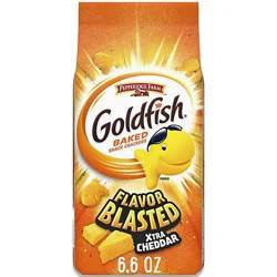 Goldfish Flavor Blasted Xtra Cheddar Cheese Crackers - 6.6 Oz