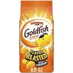 Goldfish Flavor Blasted Xtra Cheddar Cheese Crackers - 6.6 Oz