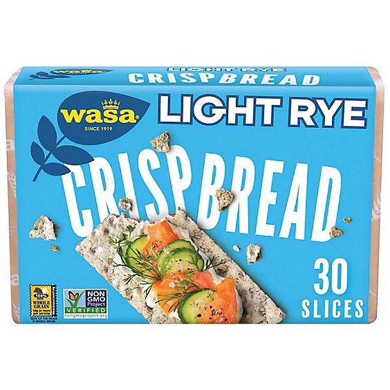 slide 1 of 1, Wasa Crispbread Light Rye Crackers - 9.5 Oz, 9.5 oz