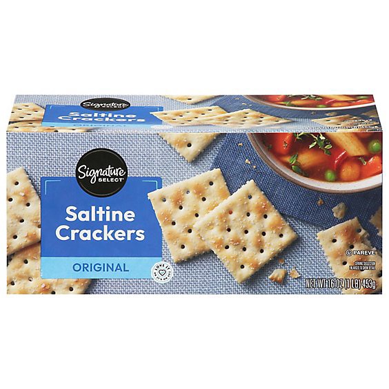 slide 1 of 1, Signature Select Crackers Saltine - 16 Oz, 16 oz