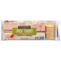 Sesmark Crackers Rice Thins Sesame - 4.25 Oz
