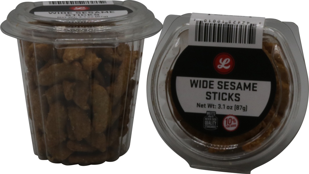 slide 1 of 1, Hot Rod Snacks Wide Sesame Sticks, 3.1 oz