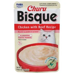 Inaba Churu Bisque Chicken with Beef Recipe Cat Food Complement 1.4 oz
