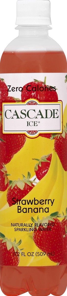 slide 4 of 4, Cascade Ice Strawberry Banana Sparkling Water, 17.2 fl oz