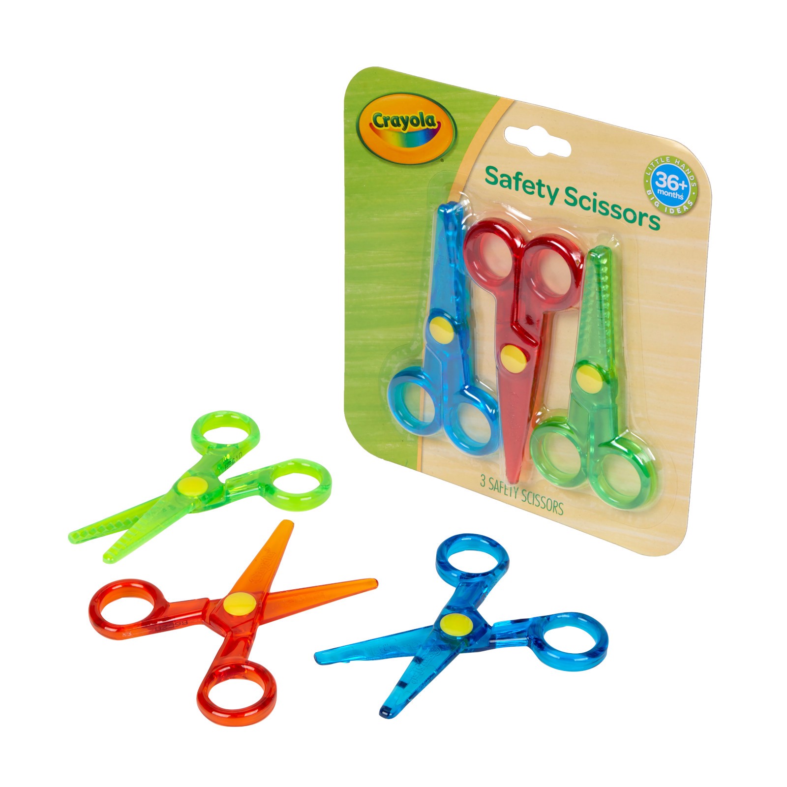 slide 5 of 5, Crayola Kid's Safety Scissors, 3 ct