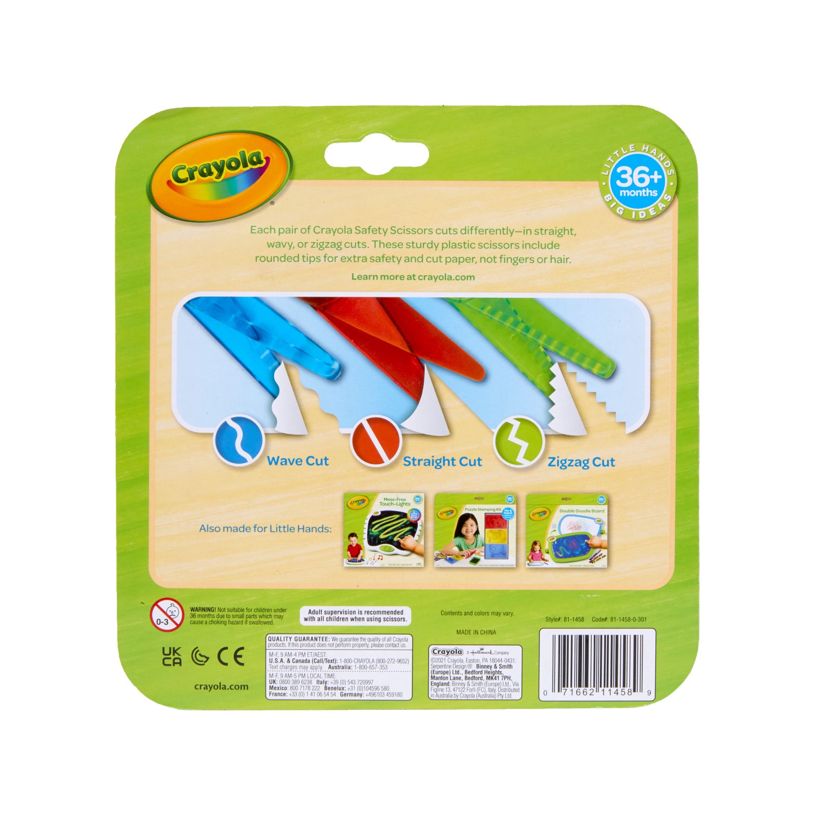 slide 4 of 5, Crayola Kid's Safety Scissors, 3 ct