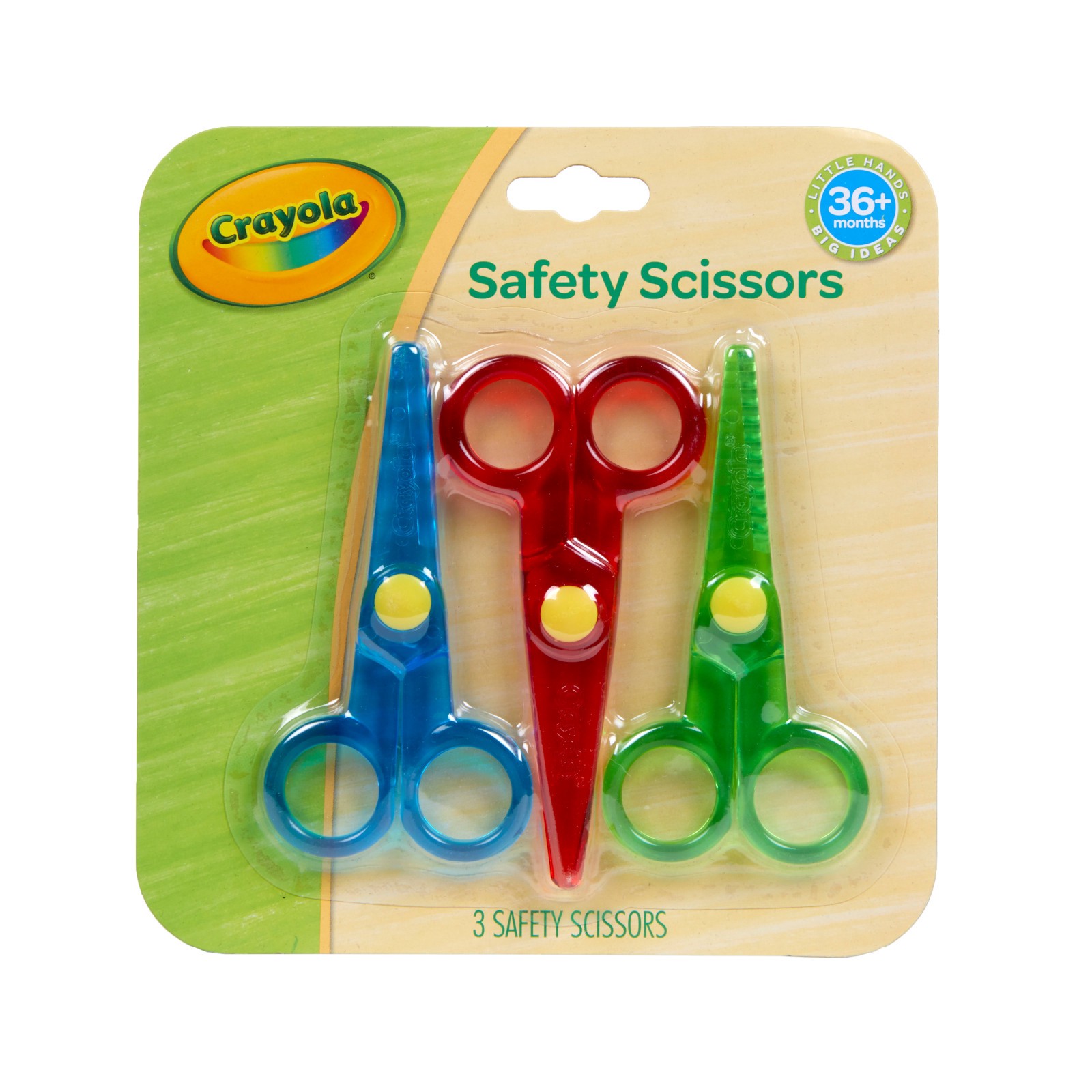 slide 2 of 5, Crayola Kid's Safety Scissors, 3 ct