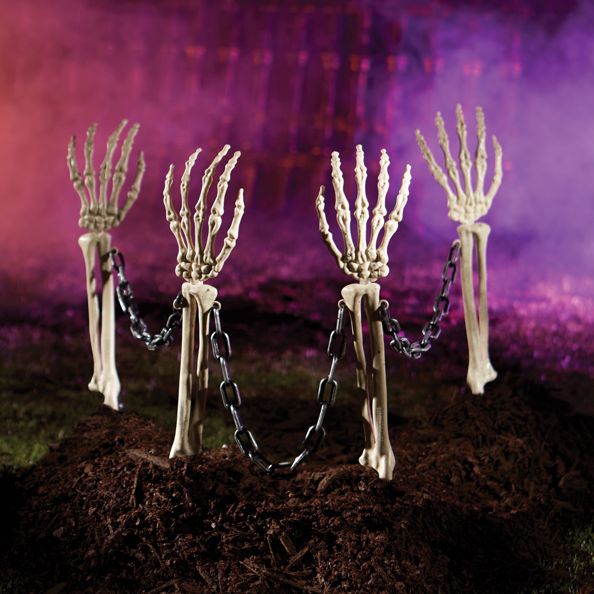 slide 2 of 2, 4.5ft. Skeleton Arm Fence By Ashland, 4.5 ft