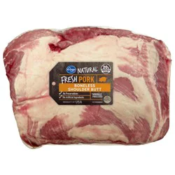 Kroger Natural Fresh Pork Boneless Shoulder Butt, 1 lb