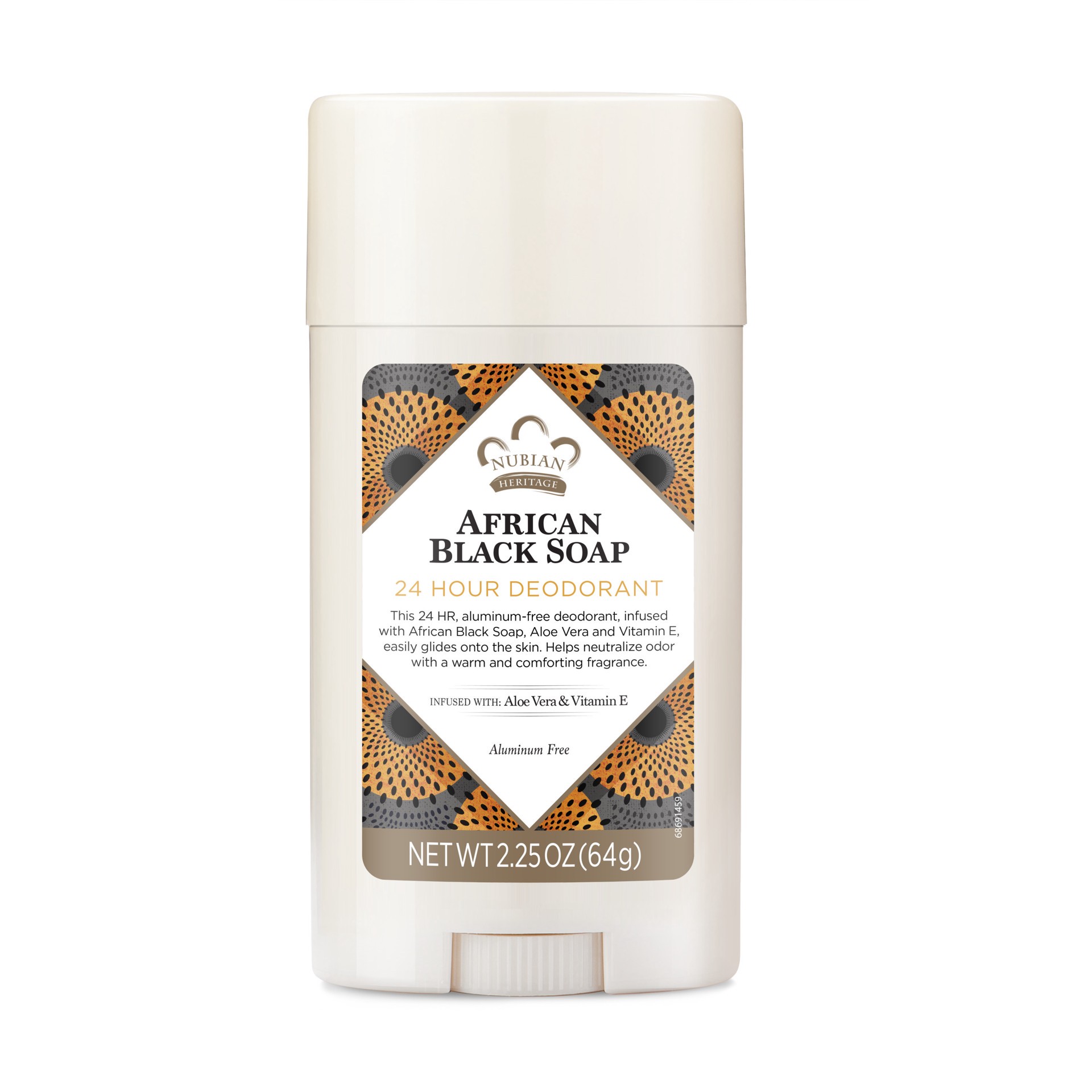 slide 1 of 1, Nubian Heritage Deodorant African Black Soap, 2.25 oz, 2.25 oz