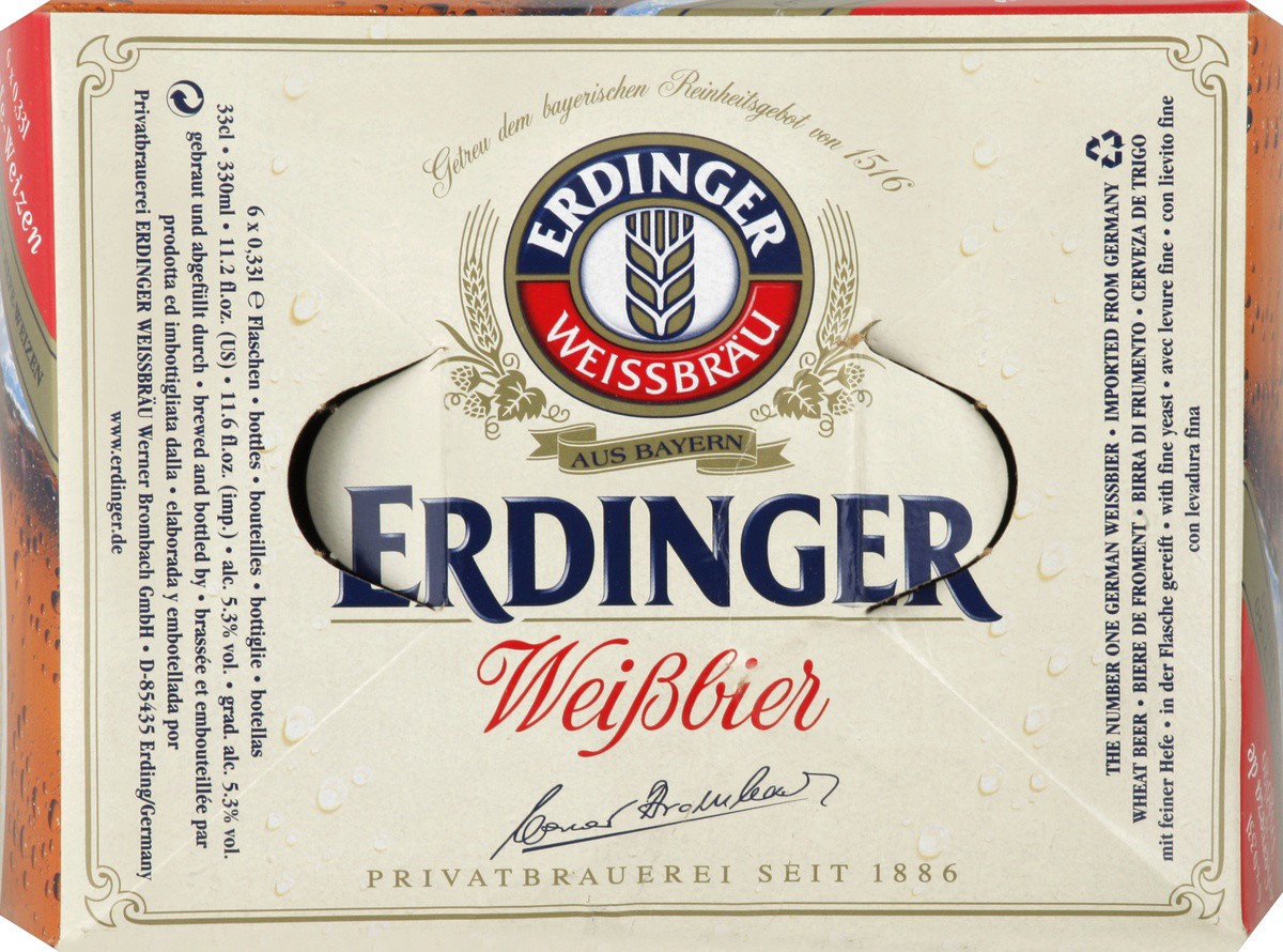 slide 2 of 6, Erdinger Beer 6 ea, 6 ct; 12 oz