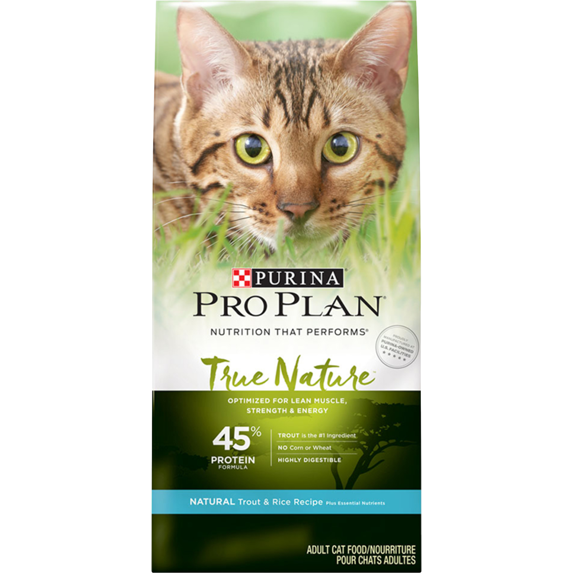 slide 1 of 1, Pro Plan True Nature Trout & Rice Adult Cat Food, 6 lb