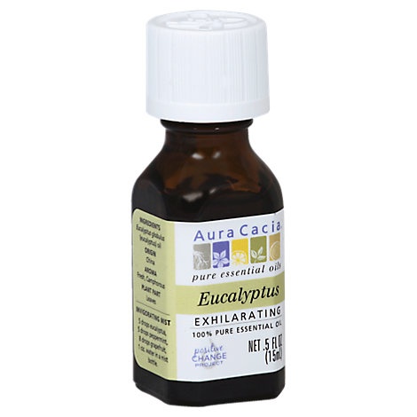 slide 1 of 1, Aura Cacia Essential Oil 100% Pure Eucalyptus -., 5 fl oz