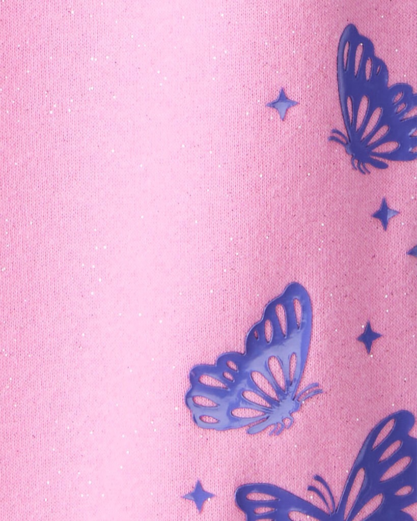 slide 4 of 4, Oshkosh Girls Wicked Glinda Sparkle Butterfly Joggers - Pink Pink 8, 1 ct