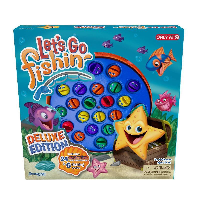 slide 1 of 3, Pressman Let's Go Fishin' Deluxe Game, 1 ct