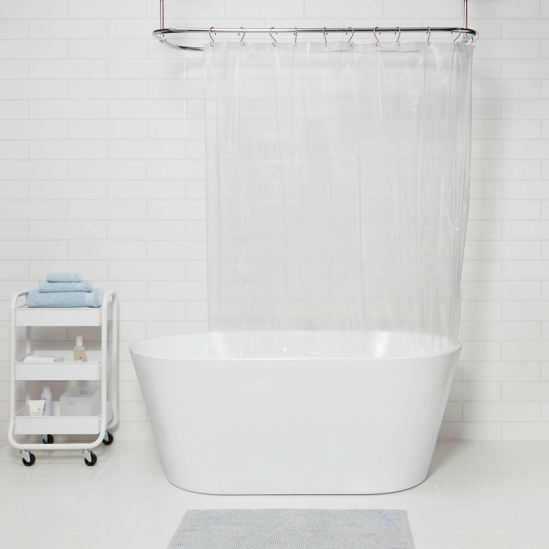 slide 2 of 4, PEVA Light Weight Shower Liner Clear - Room Essentials™, 1 ct