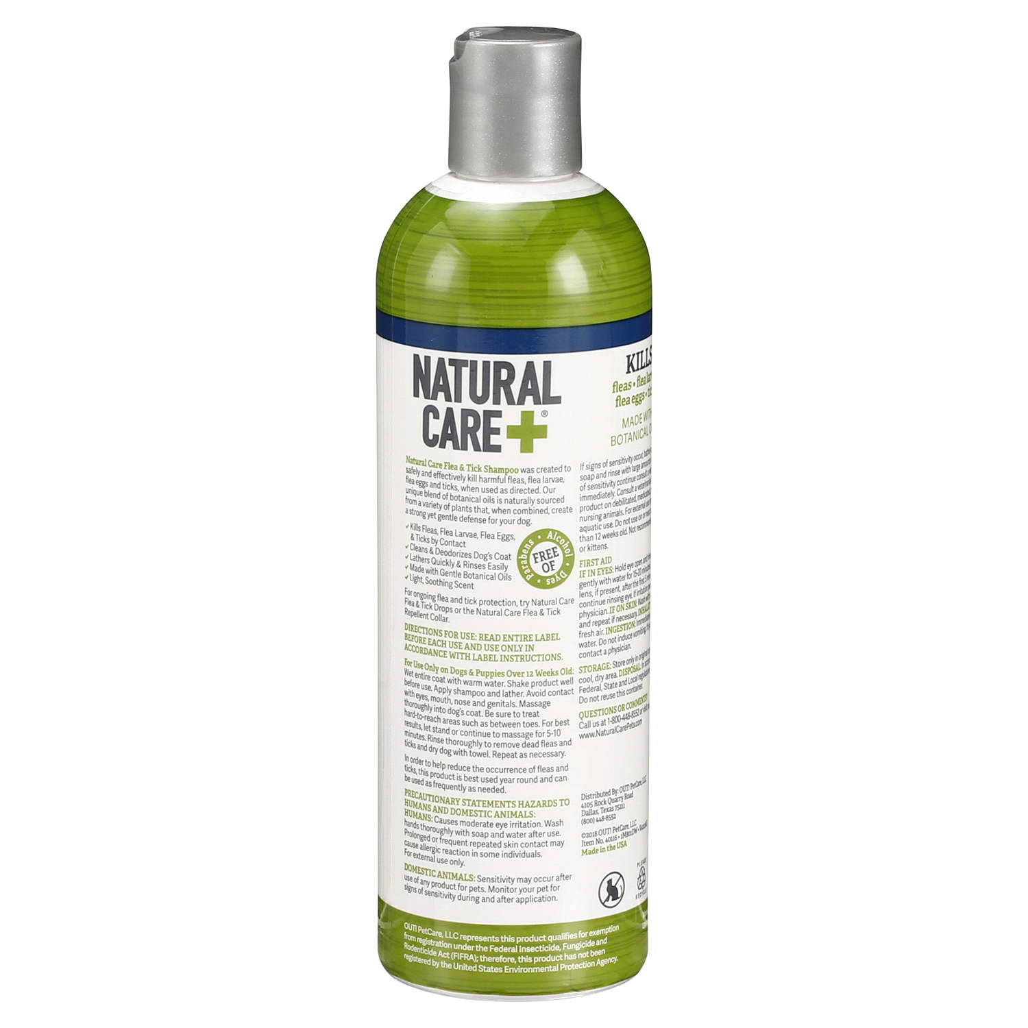 slide 3 of 3, Natural Care + Flea & Tick with Rosemary & Peppermint Oils Light Soothing Scent Shampoo 12 oz, 12 oz