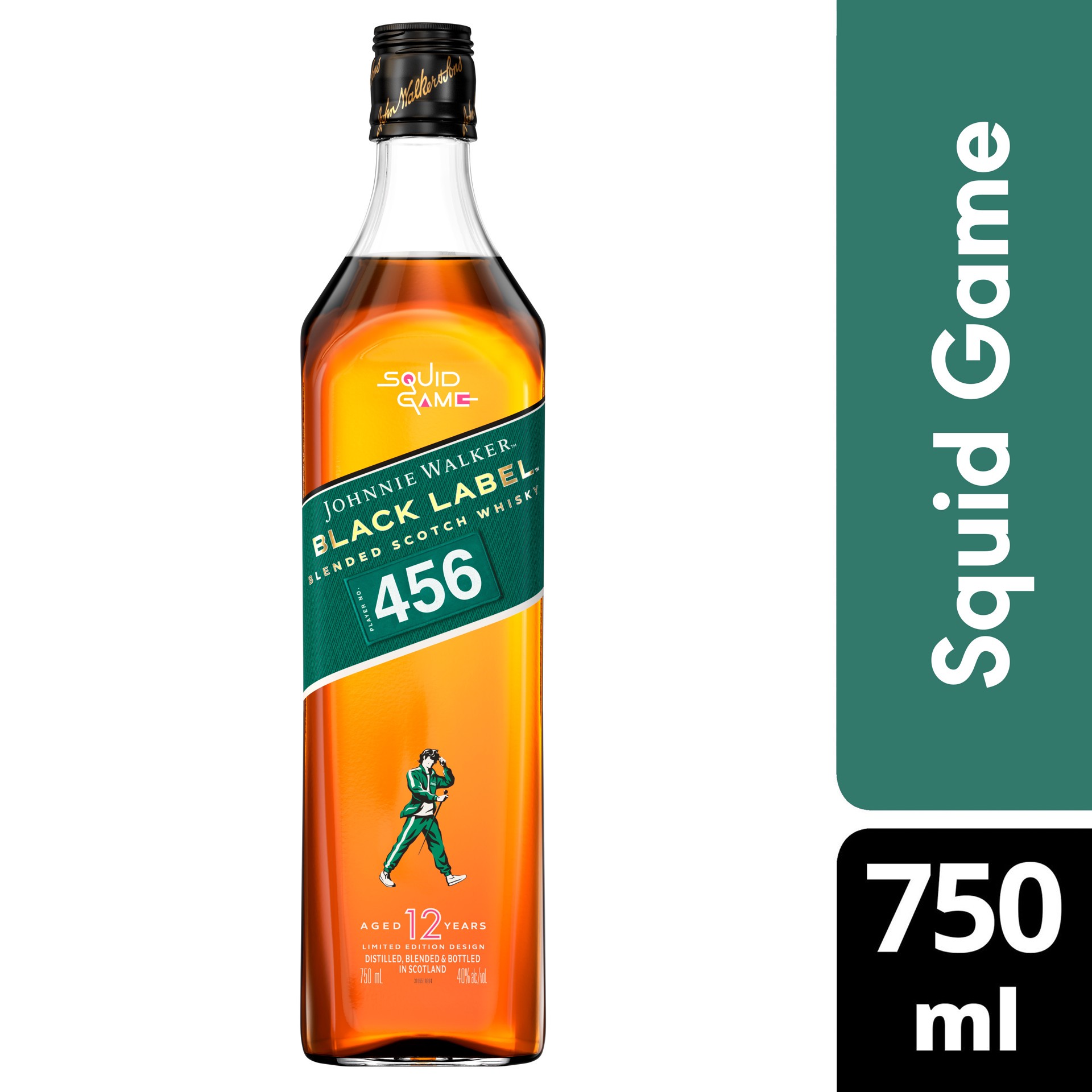 slide 3 of 6, Johnnie Walker Squid Game 12Yr, 750 ml