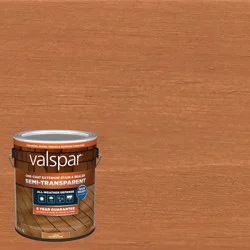 Valspar Pre-Tinted Cedar Naturaltone Semi-transparent Exterior Wood Stain and Sealer in One ( 1-gallon )