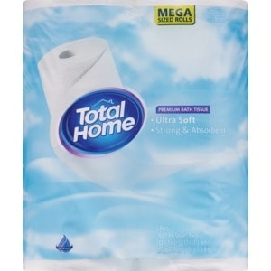 slide 1 of 1, Total Home By CVS Total Home Ultra Soft Premium Bath Tissue, Mega Sized Rolls, 6 Ct, 6 ct