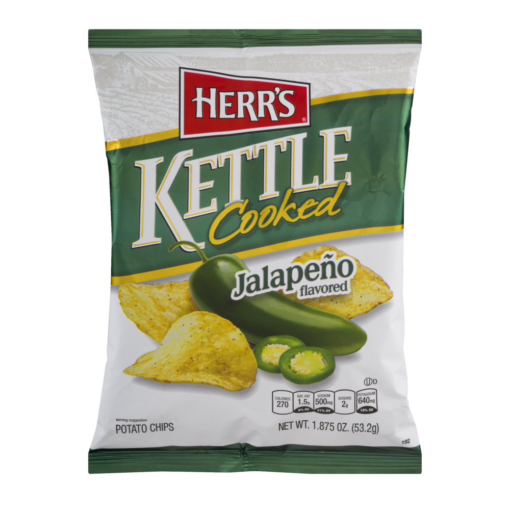 slide 1 of 1, Herr's Jalapeno Kettle, 2.125 oz