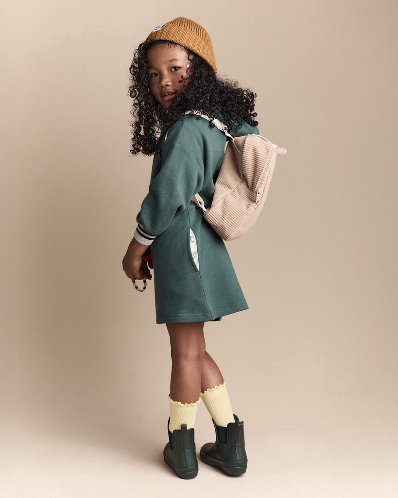 slide 5 of 6, Otteravenue Toddler Bear Corduroy Square Backpack - Tan Tan NS, 1 ct