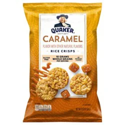 Quaker Popped Rice Crisps Gluten Free Caramel - 3.52 Oz