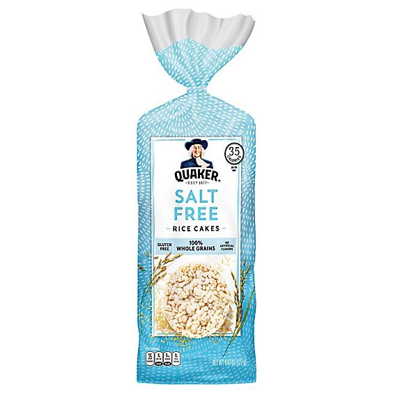 slide 1 of 1, Quaker Rice Cakes Salt Free - 4.47 Oz, 4.47 oz