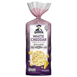 Quaker Rice Cakes Gluten Free White Cheddar - 5.5 Oz