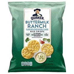 Quaker Popped Rice Crisps Gluten Free Buttermilk Ranch - 6.06 Oz