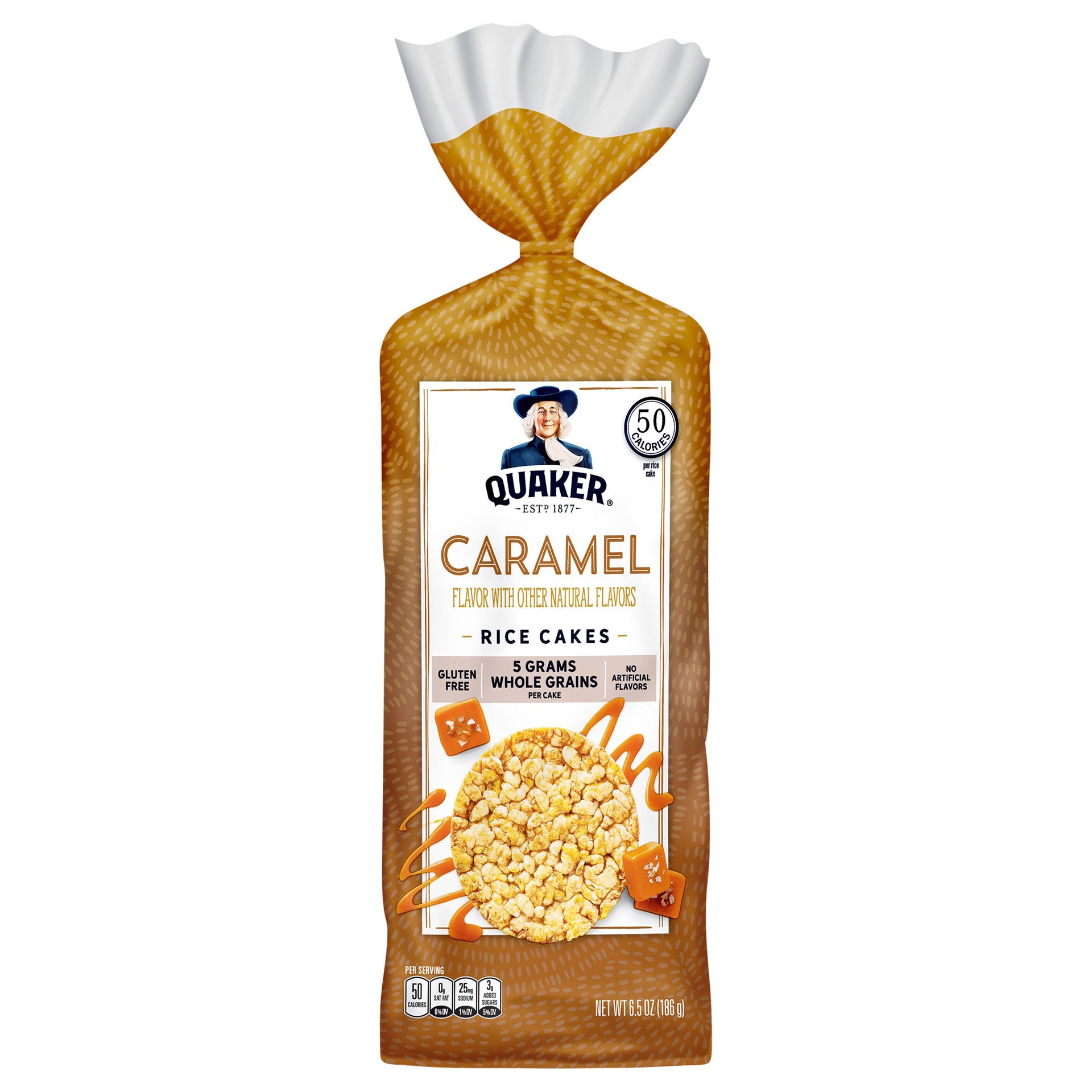 slide 5 of 6, Quaker Rice Cakes Gluten Free Caramel - 6.56 Oz, 6.56 oz