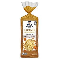 Quaker Rice Cakes Gluten Free Caramel - 6.56 Oz