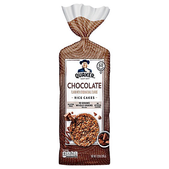 slide 1 of 1, Quaker Rice Cakes Chocolate Crunch Gluten Free - 7.23 Oz, 7.23 oz
