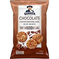 Quaker Popped Rice Crisps Gluten Free Chocolate - 3.52 Oz