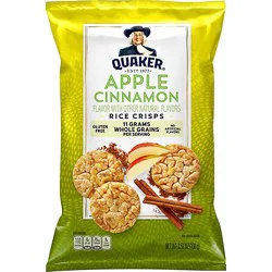 Quaker Popped Rice Crisps Gluten Free Apple Cinnamon - 3.52 Oz