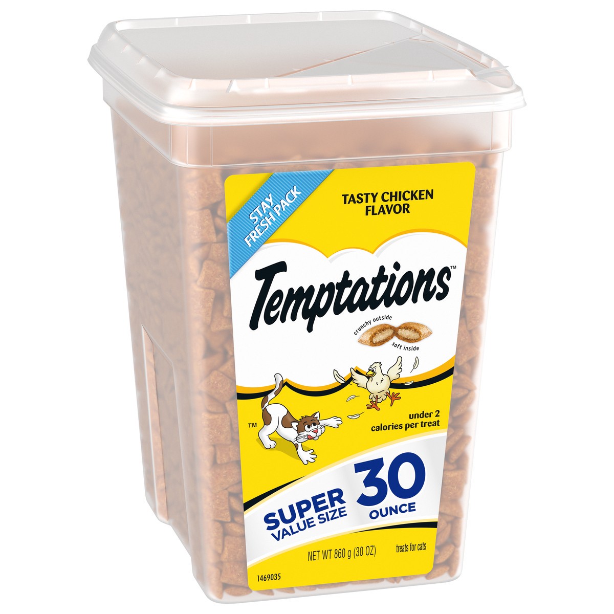 slide 9 of 9, Temptations Tasty Chicken Flavor Treats for Cats Super Value Size 30 oz, 30 oz