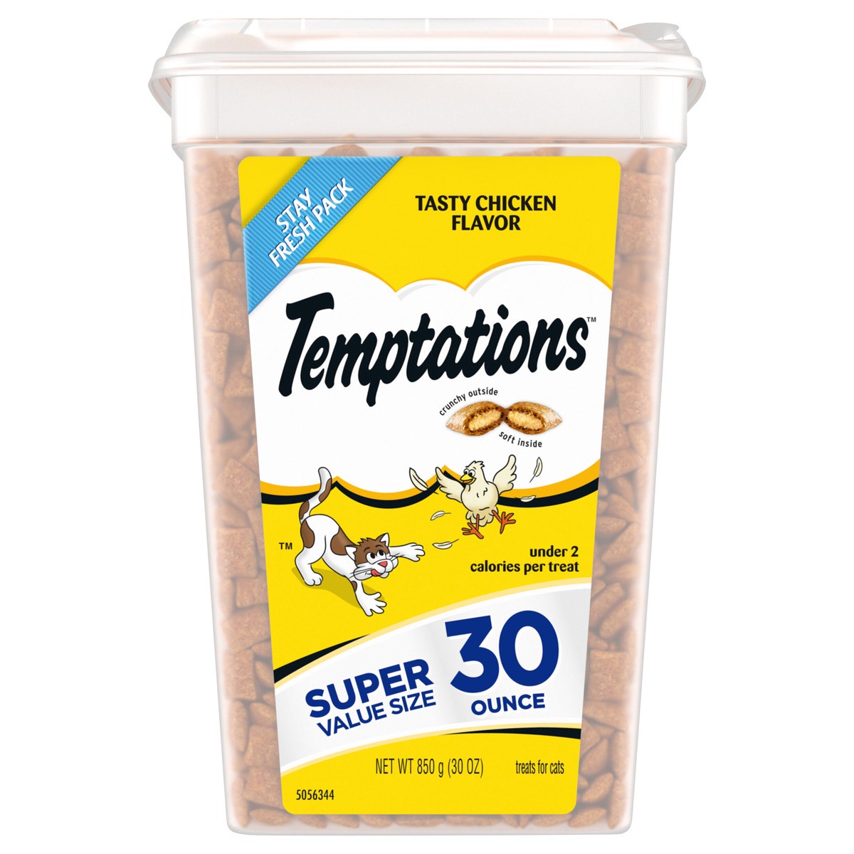slide 1 of 9, Temptations Tasty Chicken Flavor Treats for Cats Super Value Size 30 oz, 30 oz