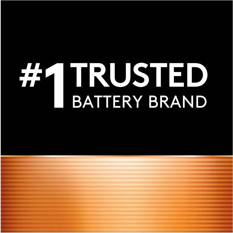 slide 5 of 7, Duracell Coppertop D Batteries - 4pk Alkaline Battery: 15000mAh, Household Use, 4 ct