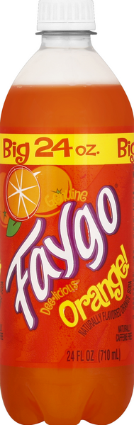 slide 1 of 1, Faygo Orange Soda, 24 oz