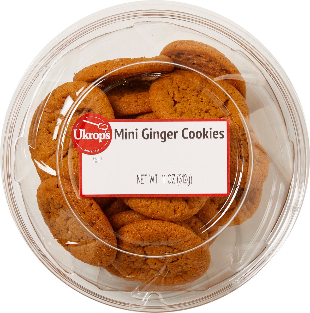 slide 2 of 6, Ukrop's Mini Ginger Cookies, 11 oz